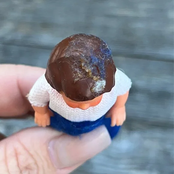 Vintage 1960's Ari Germany Dollhouse Family Rubber Dolls Mother Father Children - Picture 7 of 15